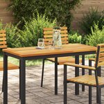 vidaXL Plateau de table 110 x 55 x 2 2 cm en teck massif rectangulaire