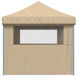 vidaXL Tente de réception pliable escamotable avec 3 parois latérales