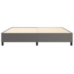 vidaXL Cadre de lit sans matelas gris 200x200 cm similicuir