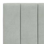 vidaXL Lit avec matelas gris clair 80x200 cm velours