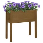 vidaXL Jardinière Marron miel 70x31x70 cm Bois de pin massif