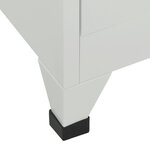vidaXL Armoire à casier avec 6 compartiments Acier 90x45x180 cm Gris