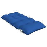 vidaXL Coussins de chaise à dossier bas lot de 6 bleu royal