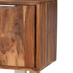 vidaXL Meuble TV Bois de Sesham massif avec finition miel 118x30x40 cm