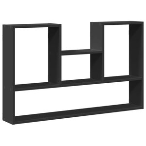 vidaXL Étagère murale noir 99x15x60 cm bois d'ingénierie