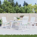 vidaXL Coussins de chaise de jardin lot de 4 multicolore 50x50x4 cm