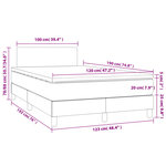 vidaXL Sommier à lattes de lit avec matelas vert foncé 120x190 cm