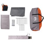 vidaXL Tente familiale à dôme 9 personnes orange imperméable