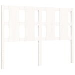 vidaXL Cadre de lit sans matelas blanc 140x190 cm bois de pin massif