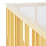 vidaXL Table basse 100x100x50 cm acier inoxydable et verre