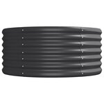 vidaXL Lit surélevé de jardin Acier enduit de poudre Anthracite