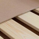 Tiroir à roulettes rangement ou lit - bois vernis pour lit 120 x 160 cm