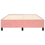 vidaXL Cadre de lit sans matelas rose 140x190 cm velours