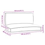 vidaXL Ensemble de 2 coussins sur palette Bleu royal Tissu Oxford