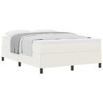 VidaXL Cadre de lit Crème 160x200 cm en tissu en velours côtelé