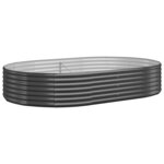 vidaXL Lit surélevé de jardin Acier enduit de poudre Anthracite
