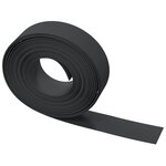 vidaXL Bordures de jardin 4 Pièces noir 10 m 15 cm polyéthylène