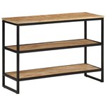 vidaXL Table console 100x35x70 cm bois de manguier massif brut