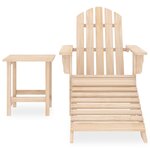 Chaise de jardin adirondack avec repose-pied et table sapin 02_0013328
