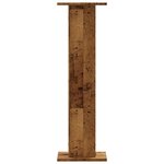 vidaXL Supports pour plantes 2 Pièces vieux bois bois d'ingénierie