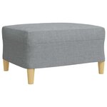 vidaXL Ensemble de canapés 3 Pièces repose-pied et coussins décoratifs