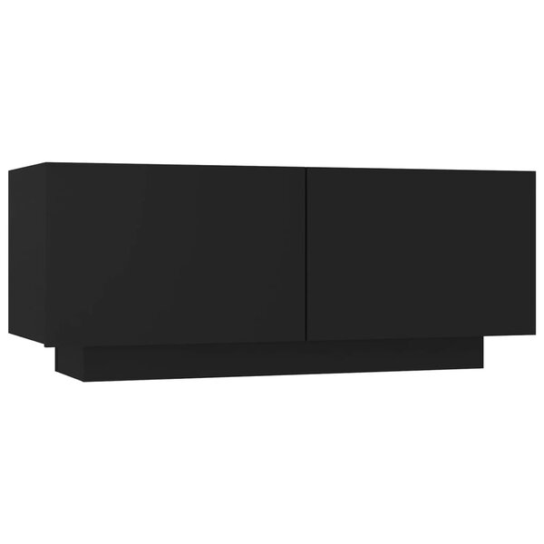 vidaXL Meuble TV Noir 100x35x40 cm Aggloméré
