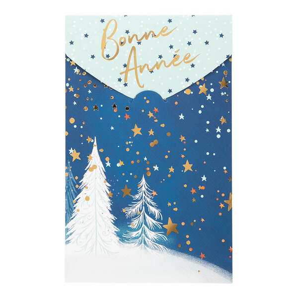 Carte De Vœux Surprise Sapin Enneigé - Draeger paris