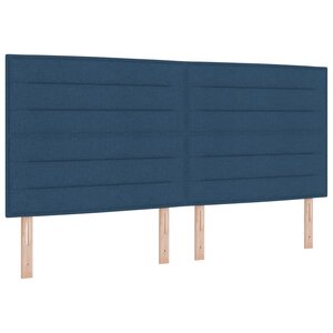 vidaXL Tête de Lit Design Lignes Bleues 200 cm Tissu