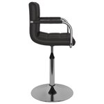 vidaXL Chaises à manger pivotantes lot de 2 noir similicuir