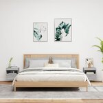 vidaXL Meubles TV muraux et lumières LED 2Pièces sonoma gris 40x30x40 cm