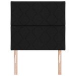 Tête de lit vidaXL design blocs en diamant noire 90 cm tissu