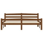 vidaXL Cadre de lit sans matelas marron miel pin massif 160x200 cm