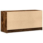 vidaXL Meuble TV avec LED chêne fumé 100x34x50 cm bois d'ingénierie