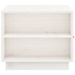 vidaXL Table basse Blanc 100x50x41 cm Bois massif de pin