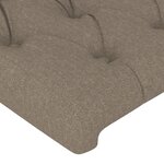 vidaXL Cadre de lit avec tête de lit Taupe 140x200 cm Tissu