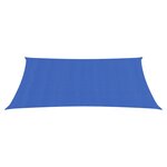 vidaXL Voile d'ombrage 160 g/m² rectangulaire bleu 3x4 m PEHD