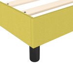 vidaXL Cadre de lit sans matelas vert 200x200 cm tissu