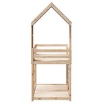 vidaXL Lit superposé avec toit 90x190 cm bois massif de pin