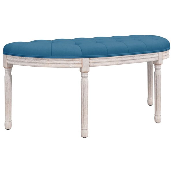 vidaXL Banc Bleu 110 5x45x49 cm Velours