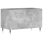 vidaXL Armoire à disques gris béton 74 5x38x48 cm bois d'ingénierie