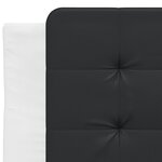 vidaXL Cadre de lit sans matelas blanc et noir 80x200 cm similicuir