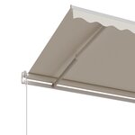 vidaXL Auvent rétractable automatique 350x250 cm Crème