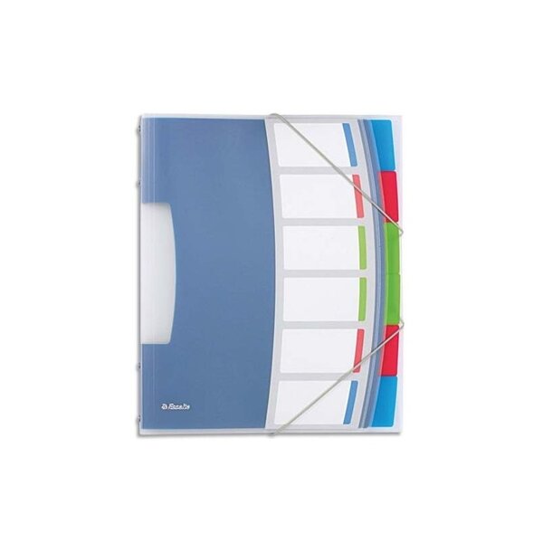 Trieur - 6 touches - translucide - multicouleurs - esselte