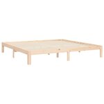 vidaXL Cadre de lit sans matelas 200x200 cm bois massif de pin