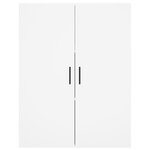 vidaXL Buffet haut Blanc 69 5x34x180 cm Bois d'ingénierie