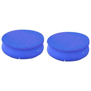 vidaXL Couvertures de piscines rondes hors sol de 450-457 cm 2 Pièces