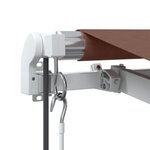 vidaXL Auvent rétractable automatique marron 600x350 cm