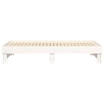 vidaXL Lit coulissant sans matelas blanc 2x(75x190) cm