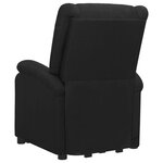 Vidaxl fauteuil releveur inclinable noir tissu