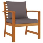 vidaXL Ensemble à manger de jardin coussins 9 Pièces Bois acacia